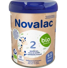 Novalac 2 Bio Γάλα Σε Σκόνη για Βρέφη 6-12m, 800g