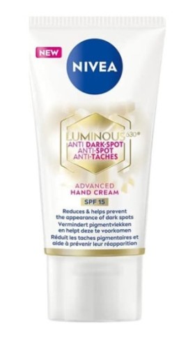 Nivea Luminous630 Anti Spot Advanced Hand Cream SPF15 Κρέμα Χεριών Κατά των Πανάδων, 50ml
