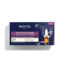 Phyto Phytocyane Progressive Hair Loss Treatment for Women Αγωγή για την Προοδευτική Γυναικεία Τριχόπτωση, 12amp x 5ml