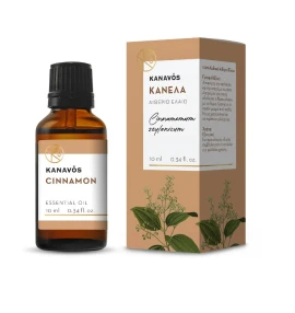 Kanavos Cinnamon Essential Oil Αιθέριο Έλαιο Κανέλλας, 10ml