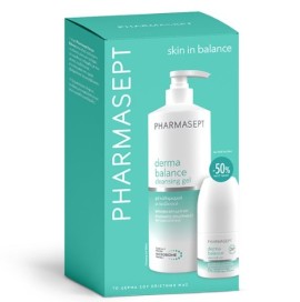 Pharmasept Skin in Balance Set Promo (-50% στο Δεύτερο Προϊόν) Derma Balance Gel Καθαρισμού για Πρόσωπο & Σώμα, 500ml & Αποσμητικό Roll-On, 1τεμ, 1σετ