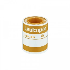 Leukoplast Leukopor Αυτοκόλλητη Eπιδεσμική Tαινία 5cm x 5m 1τμχ