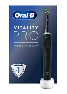 Oral-B Vitality Pro Ηλεκτρική Οδοντόβουρτσα Μαύρη, 1 τεμάχιο