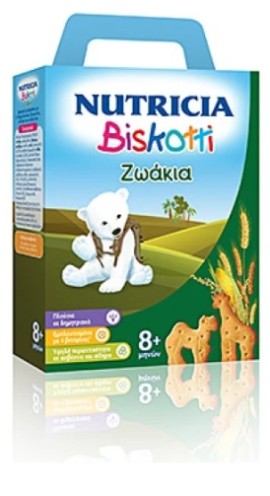 Nutricia Biskotti Ζωάκια 8m+, 180gr