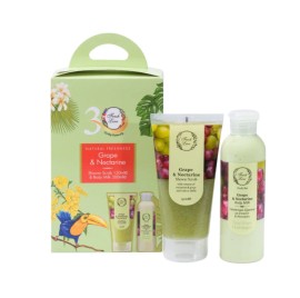 Fresh Line Promo Luscious Fruit Fusion Shower Scrub Σταφύλι & Νεκταρίνι, 150ml & Γαλάκτωμα Σώματος Σταφύλι & Νεκταρίνι, 200ml