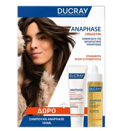 Ducray Promo Anaphase Creastim Lotion 60ml με ΔΩΡΟ Anaphase Σαμπουάν κατά της Αντιδραστικής Τριχόπτωσης 100ml