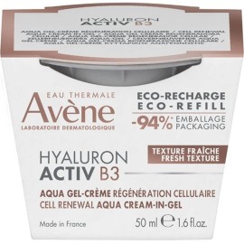 Avene Eau Thermale Hyaluron Activ B3 Refill Renewal Firming Aqua Cream-in-Gel Κρέμα-Τζελ Kυτταρικής Aνανέωσης - Ανταλλακτική Συσκευασία, 50ml