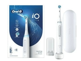 Oral-B iO Series 4 Magnetic White Ηλεκτρική Οδοντόβουρτσα με Θήκη Ταξιδίου Λευκή 1τμχ