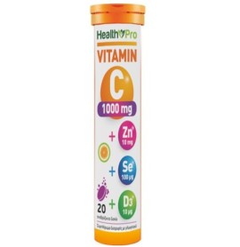 Health Pro Vitamin C 1000mg, 20 αναβράζουσες ταμπλέτες