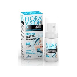 Novax Pharma Flora Vision Dry Eyes Natural Spray Οφθαλμικό Φυσικό Spray για Ξηροφθαλμία 10ml