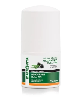 Macrovita Αποσμητικό Roll-on Mellow με Λάδι Ελιάς και Βανίλια 50ml