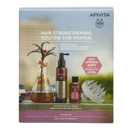 Apivita Set Tonic Hair Loss Lotion Κατά της Τριχόπτωσης 150ml & Womens Tonic Shampoo 75ml & ΔΩΡΟ Scalp Massager 1τμχ