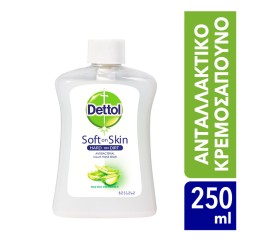 Dettol Ανταλλακτικό Κρεμοσάπουνο Ενυδατικό Aloe Vera 250m