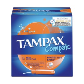 Tampax Compak Super Plus με Απλικατέρ για Αυξημένη Ροή 16τμχ