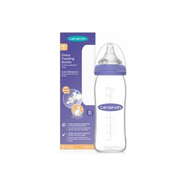Lansinoh Μπιμπερό Γυάλινο Μεσαίας Ροής 240ml