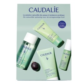 Caudalie Vinopure Starter Kit με Purifying Gel Cleanser Καθαριστικό Προσώπου, 30ml, Purifying Toner Φροντίδα κατά των Ατελειών, 50ml, Blemish Control Salicylic Serum, Ορός Προσώπου, 10ml & Moisturizing Mattifying Fluid Ενυδατική Κρέμα, 15ml, 1σετ
