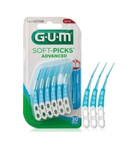 Gum 649 Soft Picks Advanced Small Μεσοδόντια Βουρτσάκια Μέγεθος Μικρό, 30τεμ