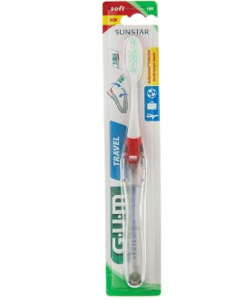 Gum 158 Travel Toothbrush Soft Κόκκινη 1τμχ
