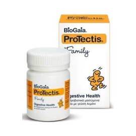 BioGaia ProTectis Family Προβιοτικά μασώμενα δισκία με λεμόνι 60τμχ