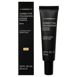 Korres Corrective Foundation Activated Charcoal ACF2 Διορθωτικό make-up για Ατέλειες 30ml