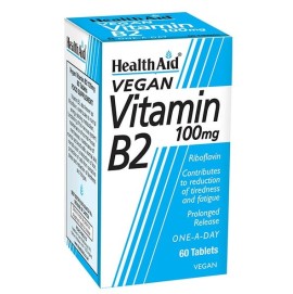 Health Aid Vitamin B2 Riboflavin 100mg, 60 ταμπλέτες