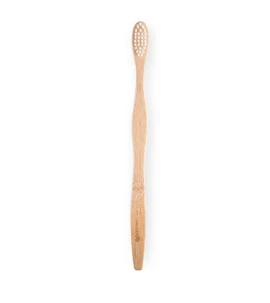 OLA Bamboo Μέτρια Λευκή Οδοντόβουρτσα από Μπαμπού