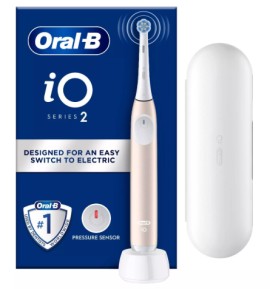 Oral-B iΟ Series 2 Clean & Gentle Pink Ηλεκτρική Οδοντόβουρτσα Με Θήκη Ταξιδιού Ροζ, 1 σετ