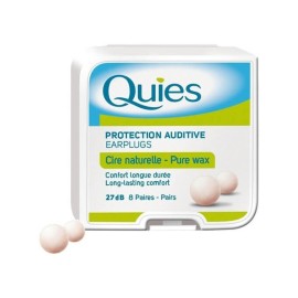 Pharmaq Quies Earplugs Pure Wax Ωτοασπίδες μιας Χρήσης από Φυσικό Κερί 8 ζευγάρια