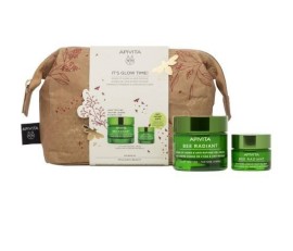 APIVITA Its Glow Time Bee Radiant Signs Of Aging & Anti-Fatigue Cream Light Texture Σετ