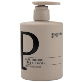 Panthenol Extra Dark Shadows 3in1 Ανδρικό Καθαριστικό για Πρόσωπο, Σώμα & Μαλλιά, 500ml