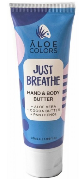 Aloe Colors Just Breathe Hand & Body Butter Βούτυρο για Ενυδάτωση Σώματος & Χεριών, 50ml