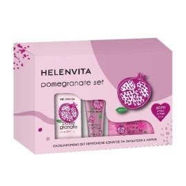 Helenvita Pomegranate Set with Body Milk, 300ml & Body Scrub, 250ml & Hand Cream, 30ml