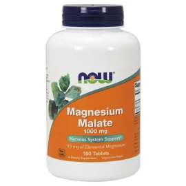 Now Foods Magnesium Malate 1000mg Συμπλήρωμα Διατροφής με Μαλικό Μαγνήσιο 180 ταμπλέτες
