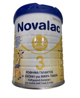 Novalac 3 Γάλα σε Σκόνη 3ης Βρεφικής Ηλικίας με Γεύση Βανίλια 12-36m, 800g