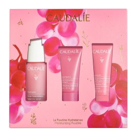 Caudalie Promo VinoHydra Hyaluronic Serum 30ml, Moisturizing Cleansing Gel 30ml & Moisturizing Mask 15ml
