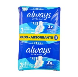 Always Ultra Day Super Extra Wings Size 3, 16 τεμάχια