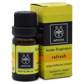 Apivita Αρωματικά Έλαια Home Fragrance Refresh με Περγαμόντο Λεμόνι & Γκρέιπφρουτ 10ml