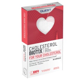 Quest Cholesterol Biotix Συμπλήρωμα Διατροφής για τον Έλεγχο της Χοληστερόλης στο Αίμα 30caps