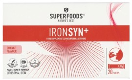Superfoods Ironsyn+ Συμπλήρωμα Διατροφής Σιδήρου, 20 φακελίσκοι