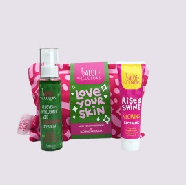 Aloe+ Colors Set Aloe Vera Serum 100ml & Face Mask Glowing 55ml