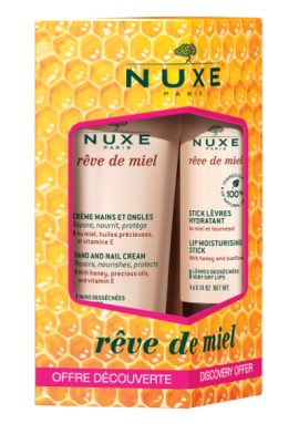 Nuxe Promo Reve de Miel Σετ Περιποίησης με Κρέμα Χεριών, 30ml & Βάλσαμο Χειλιών, 4g, 1σετ