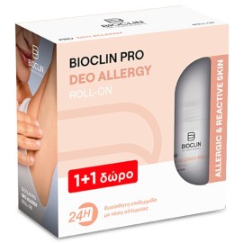 Bioclin Promo (1+1 Δώρο) Pro Deo Allergy 24h Αποσμητικό Roll On, 2x50ml