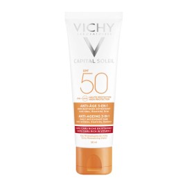 Vichy Capital Soleil Anti-Ageing 3 in1 Αντηλιακή Προσώπου Με Αντιγηραντική Δράση spf50 50ml