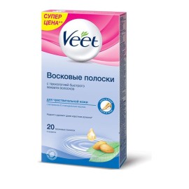 Veet Easy-Gelwax Ταινίες κεριού για ευαίσθητες επιδερμίδες 20τμχ