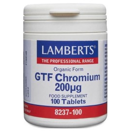 Lamberts Chromium GTF 200mcg 100tabs