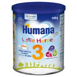 Humana Optimum 3 Little Heroes Βρεφικό Γάλα μετά τον 12ο μήνα 700gr
