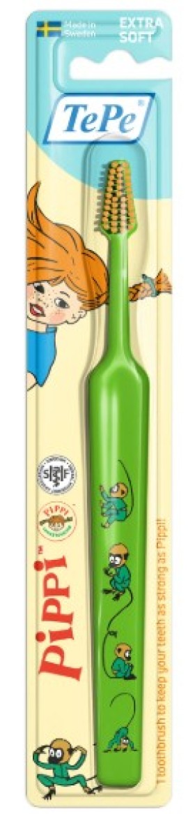 TePe Kids Toothbrush Pippi Extra Soft, 1 τεμάχιο