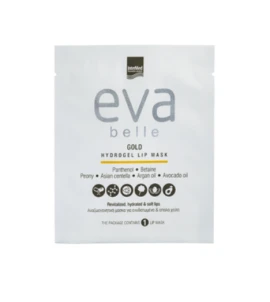 Intermed Eva Belle Gold Hydrogel Lip Mask Αναζωογονητική Μάσκα για Ενυδατωμένα & Απαλά Χείλη, 1τεμ