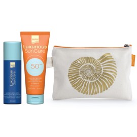 Intermed Luxurious Suncare Promo Q10 Όρος Επανόρθωσης, 50ml, Αντιηλιακή Κρέμα Πρσώπου SPF50, 75ml & Δώρο Νεσεσέρ, 1σετ