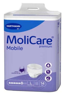 Hartmann MoliCare Premium Mobile Large Size 100cm – 150cm Εσώρουχο Ακράτειας Νύχτας (915833) 14τμχ